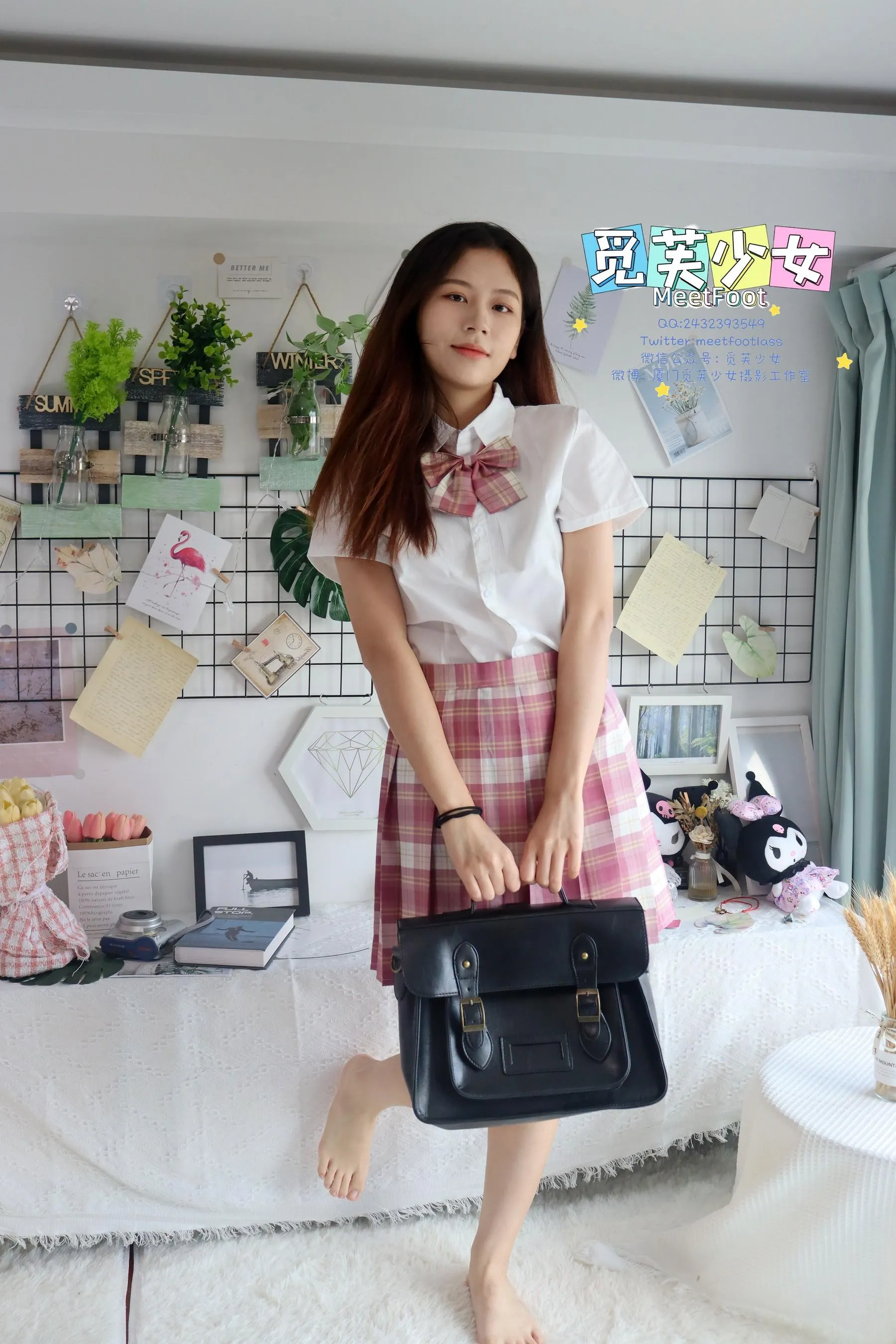 [觅芙少女]NO.006 初夏微风中扬起的马尾，是青春里最美的记忆 [133P]插图9